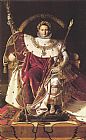 Jean Auguste Dominique Ingres Napoleon I on His Imperial Throne painting